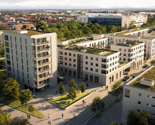 Vermietungen Neubauwohnanlage Bauernbräu-Höfe in München